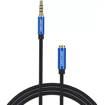Audio kabel Prodlužovací audio kabel TRRS 3,5 mm samec–samice 5 m Vention modrý