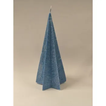 Svíčka Svíčka vonná z palmového vosku - jehlan hvězda 21cm - Ledový vítr