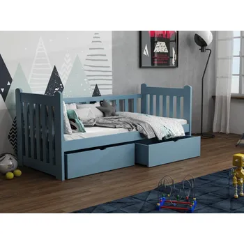 Dětská postel Dětská postel s úložným prostorem Atreus Barva dřeva: Modrá, Rozměry: 80x180