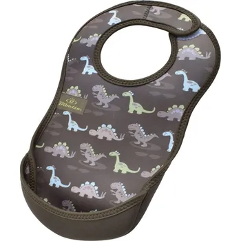 Bryndák BIBETTA Neoprenový bryndák UltraBib KHAKI dinosaurus