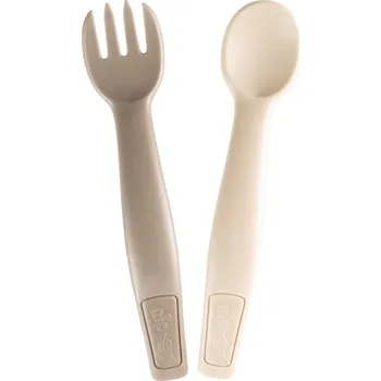 Příbor NIP GREEN line Příbor 2 kusy lžička+vidlička BROWN hnědé