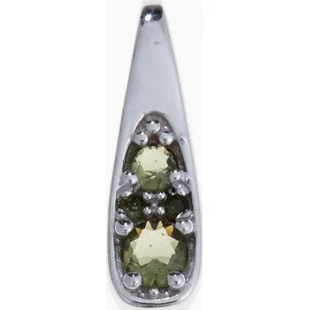 Přívěsek My Moldavite Stříbrný přívěsek s vltavíny 1076-73