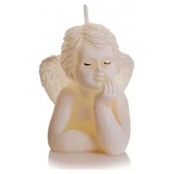 Svíčka Svíčka Angel Wings figurka krémová