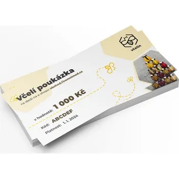 Dárkový potravinový koš Top produky Včelín Dárkový voucher Varianty: B