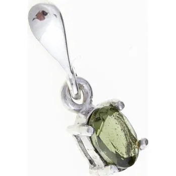 Přívěsek My Moldavite Stříbrný přívěsek s vltavínem 151