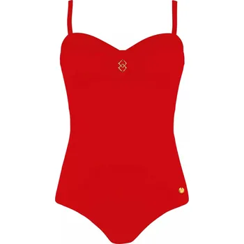 Dámské plavky Self Jednodílné plavky Alcudia 7 červené 75E