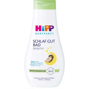Koupelová pěna HiPP Babysanft Sensitive pěna do koupele na dobrou noc pro děti 350 ml