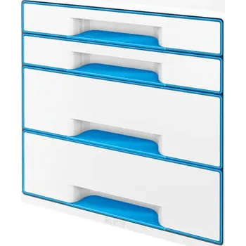 Archivační box Zásuvkový box Leitz WOW - 2+2 zásuvky / modrá
