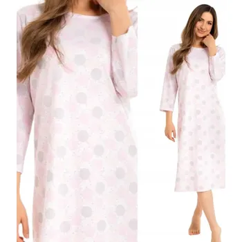 Dámská noční košile Regina dlouhá košile noční 161 bavlna 3XL růžová