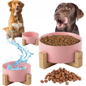 Miska pro psa Keramická miska pro jedno zvíře Unizoo růžová 1,8 l