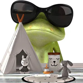 Tapeta Sablio Tapeta Žába v brýlích - 125x75 cm