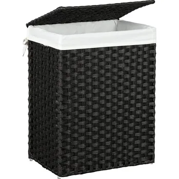 Odpadkový koš Ručně tkaný koš na prádlo 90 l LCB51BK