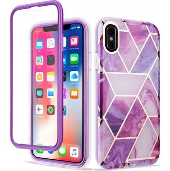 Pouzdro na mobilní telefon Flipové pouzdro Spacecase pro Apple iPhone X, iPhone XS fialové