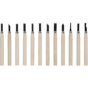 Vrták Mini dláta na dřevo, sada 12 ks - KRTH23602