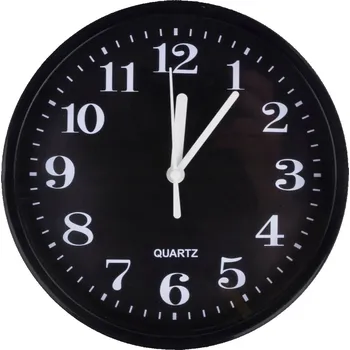 Hodiny Nástěnné hodiny Martom černé 19,5 cm