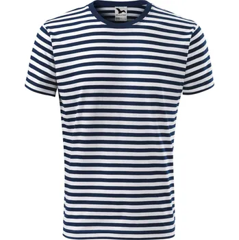 MALFINI Pánské námořnické tričko Sailor Barva: Bílá - Modrá námořní, Velikost: XL
