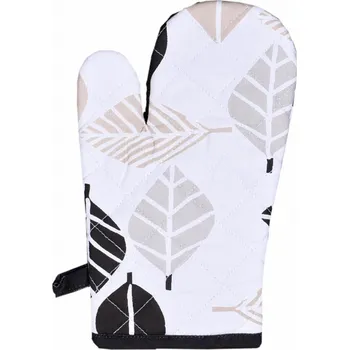 Chňapka AKCE Kuchyňská chňapka Béžové a černé listy Varianta: Kuchyňská chňapka Béžové a černé listy 1 ks 18x28 cm