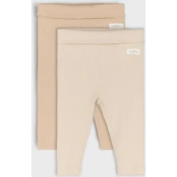 Dámské legíny Sinsay - Pruhované legíny 2 balení - béžová - 841FW-08X - 841FW-08X-56