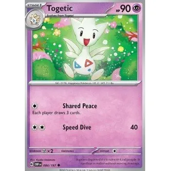 Karetní hra Pokémon OBF 084/197 Togetic - Obsidian Flames Stav: Near Mint, Verze: REVERSE HOLO