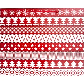 Dárková taška Flexio Taška dárková Červenobílá SW