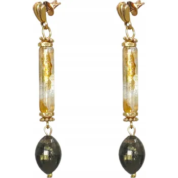 Náušnice Dámské visací Náušnice s ozdobným korálkem – CANTO