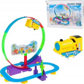 Vláček a vláčkodráha DRÁHA VLÁČEK VLÁČEK ELEKTRICKÝ NA BATERIE VLAK KOLEJE SADA