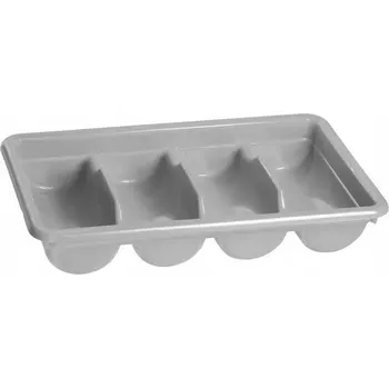 Příborník do zásuvky Gastro Příborník plast 4 přihrádky, šedý
