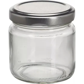 Stolování Zavařovací sklenice se stříbrným víčkem 106 ml, TO53, 6 ks