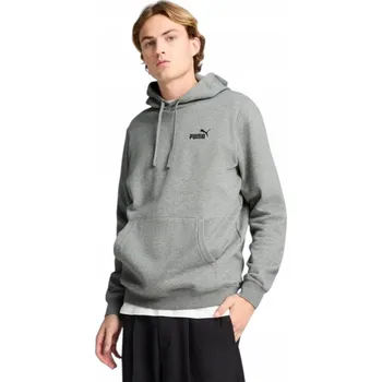 Pánská mikina PUMA PÁNSKÁ MIKINA S KAPUCÍ ESS SMALL No.1 LOGO HOODIE ŠEDÁ vel. 3XL