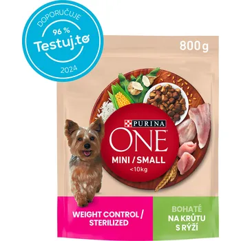 Krmivo pro psa Purina ONE MINI Weight Control Dog s krůtou 8x800g