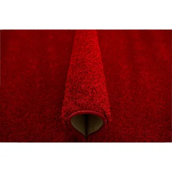 Koberec 150x300 cm ČERVENÝ MĚKOUČKÝ KOBEREC LAMBORGHINI SHAGGY NA FILCU