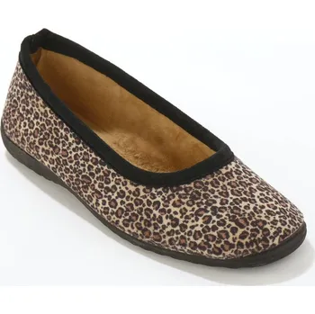 Dámské baleríny Domácí baleríny s leopardím vzorem kaštanová 40