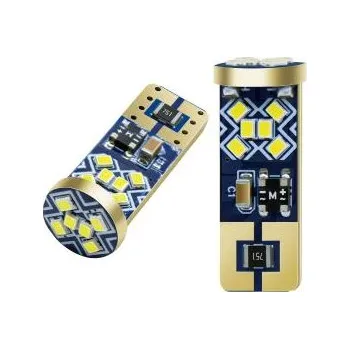 Autožárovka LED žárovka T10 12V 5W bílá, canbus, 250lm, 6000K, 2ks, HP LED T10