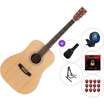 Kytara SX SD204 SET 2 Natural Akustická kytara