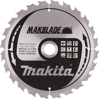 Pilový kotouč MAKITA B-33679 Pilový kotouč Makblade 260x30 24 Z= old B-21989 free_store_pickup