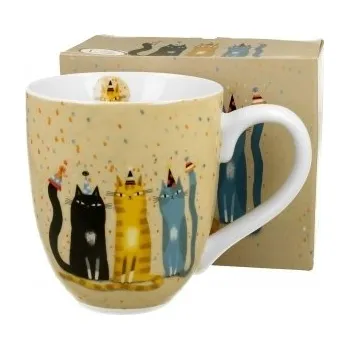 Porcelánový hrnek XXL Cat´s World Party bílá