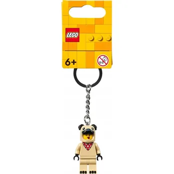 Figurka LEGO Minifigurky 854158 Přívěsek na klíče – Chlapík v kostýmu buldočka