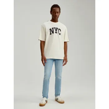 Pánské džíny Džíny slim se sepraným efektem - 28/30 - House - modrý - 266GF-50J