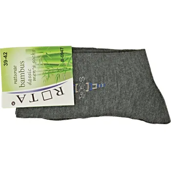 Pánské ponožky ROTA Pánské bambusové ponožky vz. 47 Velikost: 39 - 42, Barva: tmavě šedá