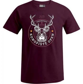 Pánské tričko proDiscgolf.cz Tričko Konopiště Open 2025 Červená XXL - červená