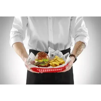 chlebník Košík na chléb červený, 6 ks | HENDI 426319