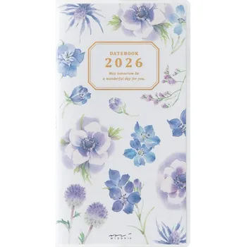 Diář Kapesní diář Slim Country Time Flowers 2026