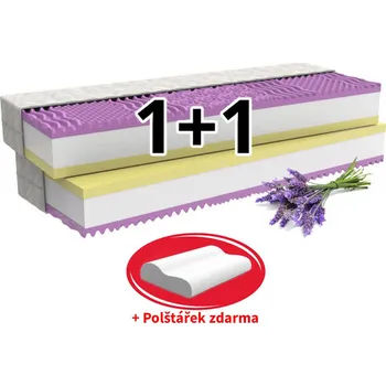 Matrace MPO Matrace LEVANDULE COMFORT 1+1 Typ potahu: Medico, Rozměr: 80x200 cm