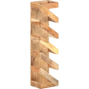 vidaXL Stojan na víno pro 5 lahví masivní akáciové dřevo