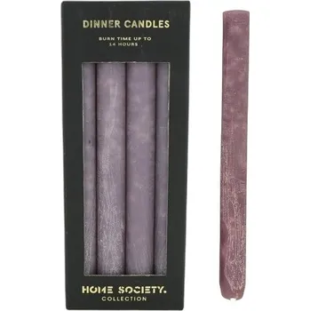 Svíčka Stolní svíčky fialové fialová