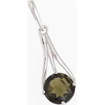 Přívěsek My Moldavite Stříbrný přívěsek s vltavínem 629-10554