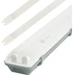 Zářivkové těleso 150cm IP65 + 2x LED trubice 20W 100lmW Economy+ - Teplá bílá - LED Solution - 191442_216566 - 191442_216566