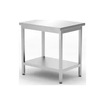 Dílenský stůl Centrální pracovní stůl s policí, 80x60x85 cm | HENDI 817100