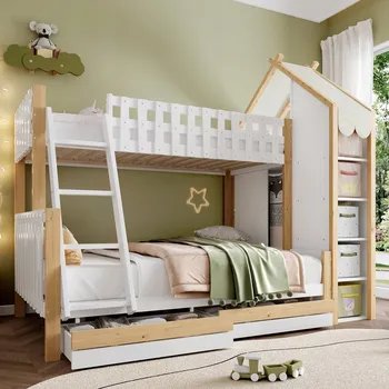 Postel Patrová postel Arhatreya moderní 90 x 200 cm béžová