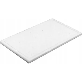 Kuchyňské prkénko Gastrozone Plastové prkénko na krájení 40x30x2 cm, s drážkou, bílé
